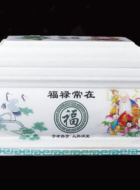 骨灰盒福禄常在白事寿材殡葬女男通用骨灰坛骨灰罐精雕工艺防潮