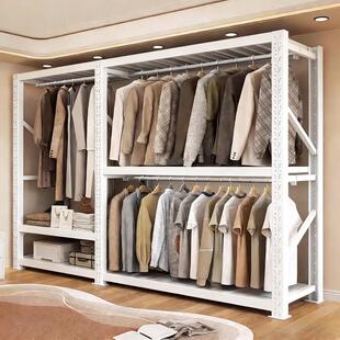 货架衣柜货柜金属挂衣服架子服装展示架洞洞板衣架开放式挂衣架子