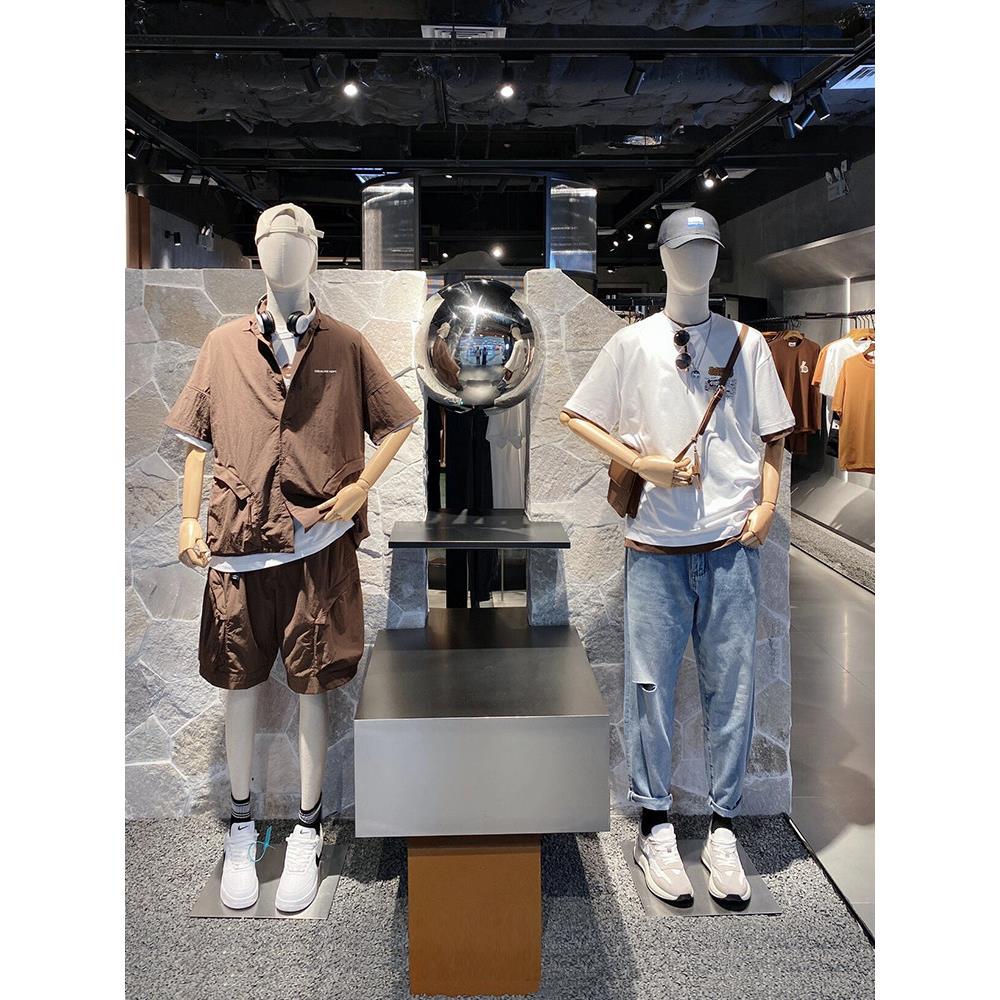 男装包布模特全身假人模特展示架服装店男士衣服模特人偶人体模型