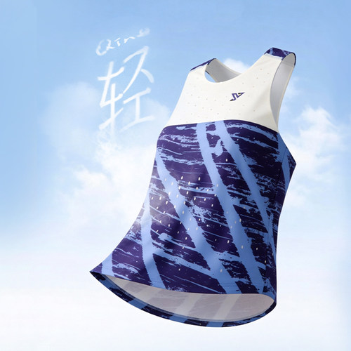 鱼遇水风洞背心跑步马拉松运动