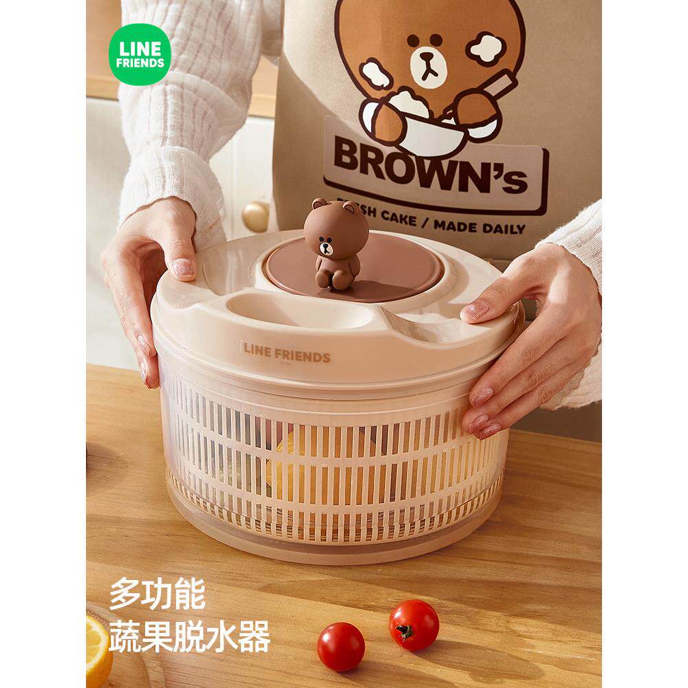 线友蔬菜脱水机家用压榨机洗涤干燥蔬菜篮沙拉脱水机蔬菜脱水机