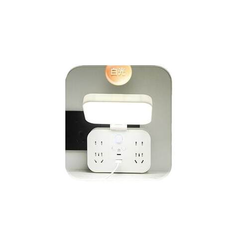 智能语音床头墙面小夜灯声控夜光感应卧室台灯转换器USB