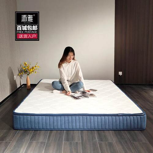 泰国进口天然乳胶3E椰棕环保棕软硬两用弹簧垫定制22cm席梦思床垫