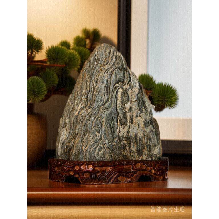 正宗的泰山石泰山石敢做镇屋室内天然原石墙角家背石办公摆件