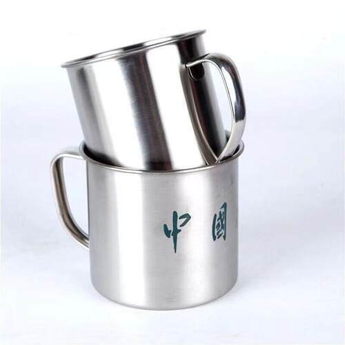 不锈钢口杯学生单位宿舍洗漱杯防摔漱口牙缸新款刷牙杯洗漱杯训练