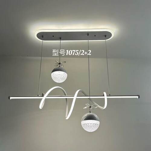 2026极简餐厅灯LED餐桌灯现代简约网红创意长条吧台展厅
