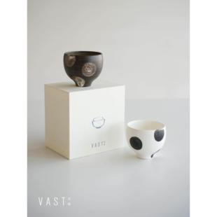 VAST无垠器皿 | 茶杯咖啡杯手握波点杯可爱简约新中式茶杯