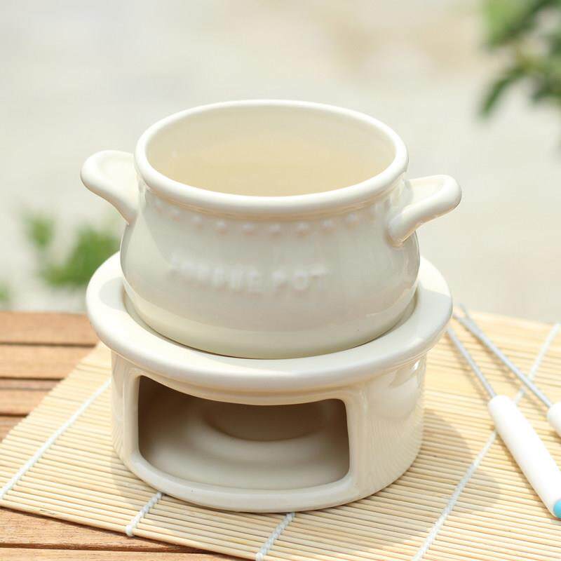日式冰淇淋火锅 巧克力火锅 套装 Fondue 陶瓷瑞士芝士奶酪火锅炉