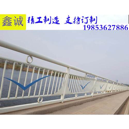 铝合金桥梁护栏景观不锈钢复合管河道防撞栏人行道文化道路隔离栏