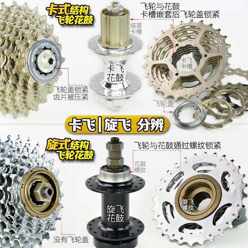 进口适配自行车山地车变速飞轮卡飞27旋飞30轮式10速9速8速7齿轮6