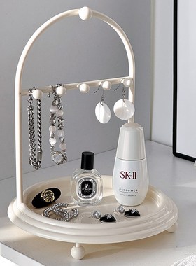 玄关收纳托盘入户门钥匙眼镜手表首饰项链置物架高级桌面轻奢摆件