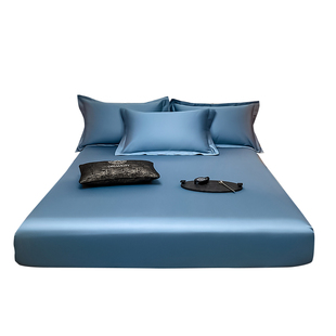 120S全棉床笠单件纯棉床罩加高2mx200x220席梦思床垫防滑罩保护套