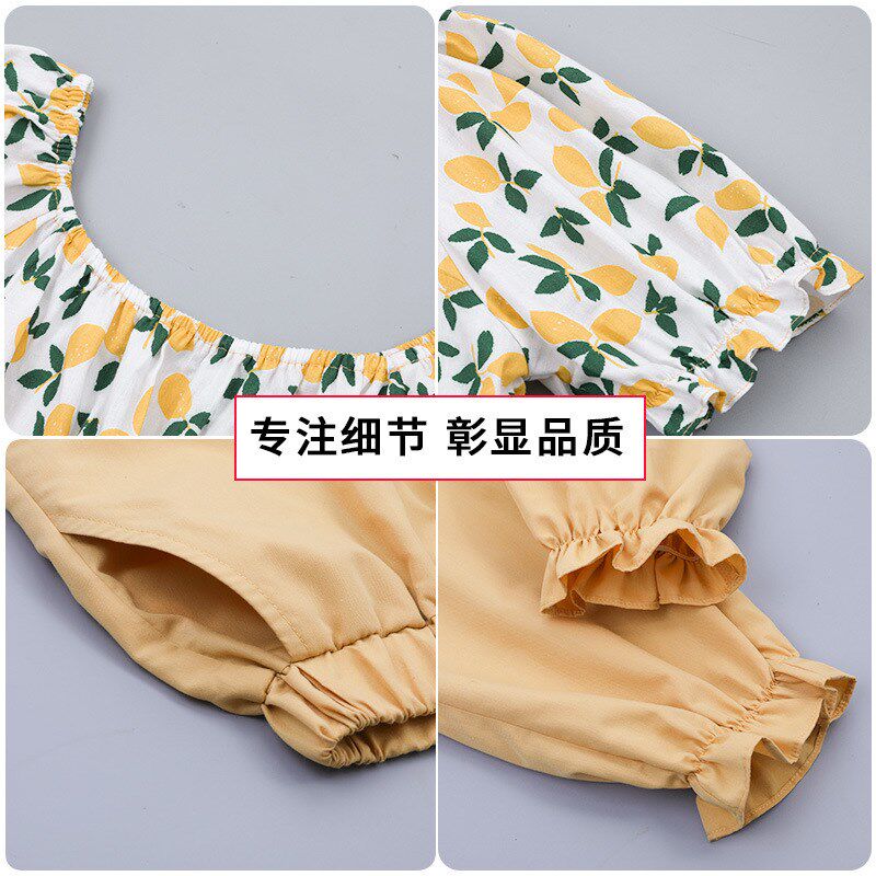 女童夏季套装2024新款儿童夏装纯棉大童洋气两件套12岁女孩衣服13