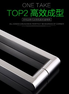 豪华加厚304不锈钢大方管玻璃门拉手办公室大门拉手明装把手DLS02