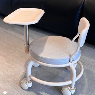 万向轮小凳子软座滑轮矮凳儿童餐椅椅子靠背圆凳家用学习吃饭板凳