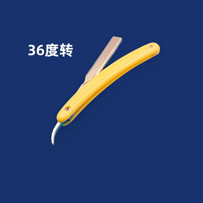 手动刮胡刀架老式剃须刀架子不锈钢单面刀片刀架理发修眉刀架折叠