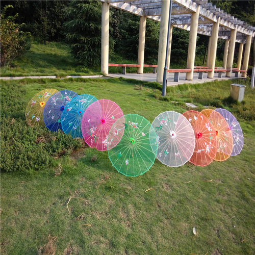 包邮舞蹈伞跳舞伞工艺伞透明伞复古典伞油纸伞装饰伞演出伞道具伞