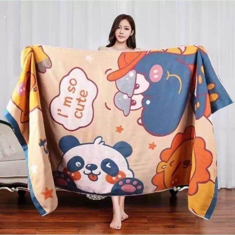 加大四层成人纯棉纱布大浴巾春夏款柔软不易掉毛吸水速干超大裹巾,居家布艺,浴巾,淘宝优惠券,粉丝福利购,淘宝优惠卷