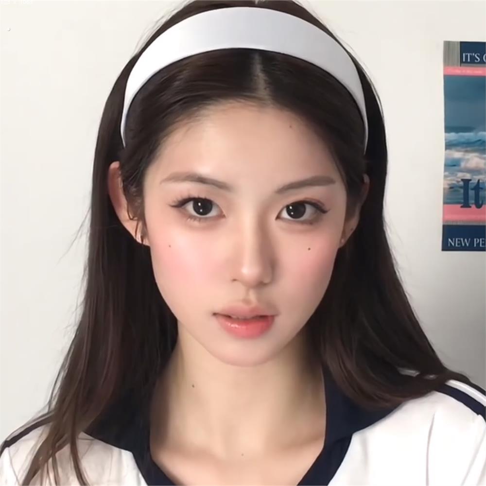zozmini白色宽边缎面发带女性2025新超级漂亮的发带发带发夹潮流