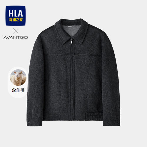海澜之家商务保暖大衣男
