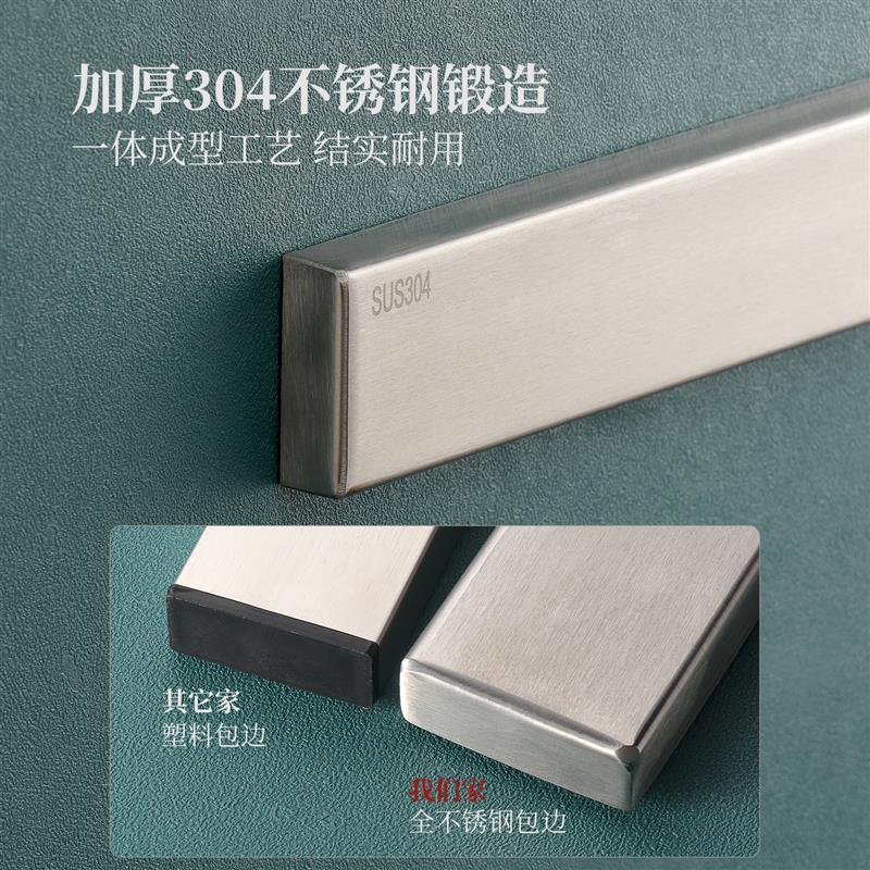 厨房不锈钢磁吸板强磁铁刀架菜刀具吸铁石工具收纳墙贴粘刀器吸条