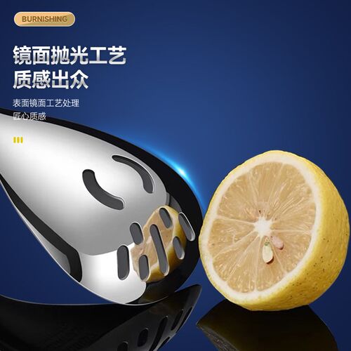 316L不锈钢漏勺婴儿辅食压泥器过滤网蒜泥勺家用捞勺捣姜蓉研磨器