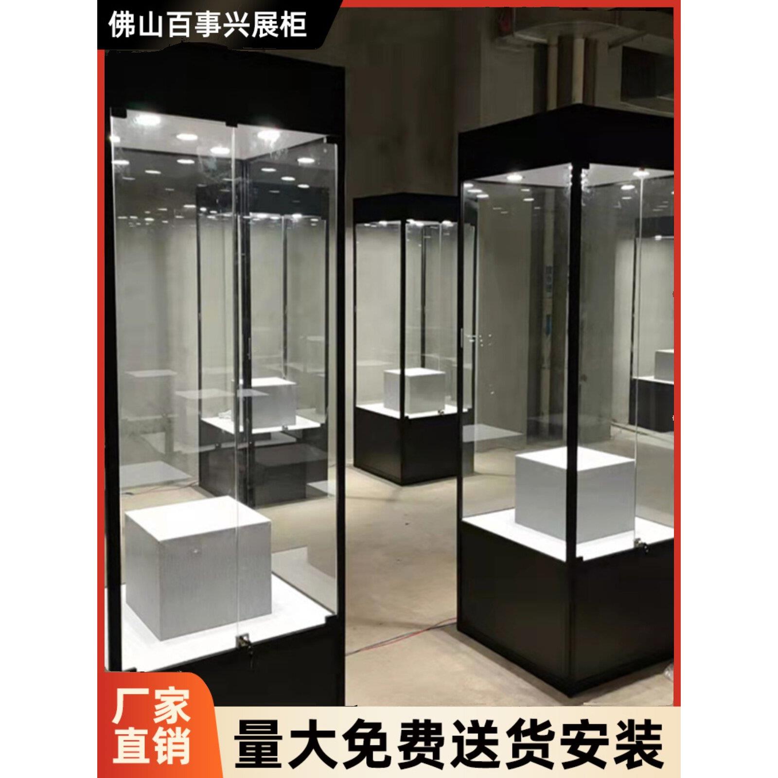 博物馆玻璃展示柜古董收藏展示柜模型柜玻璃立柜