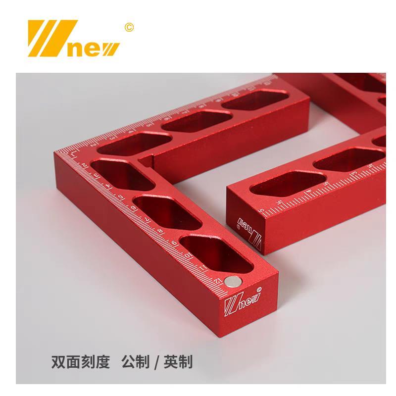 新款90°直角夹直角定位器木工夹具铝测高尺定位L型角尺辅助工具