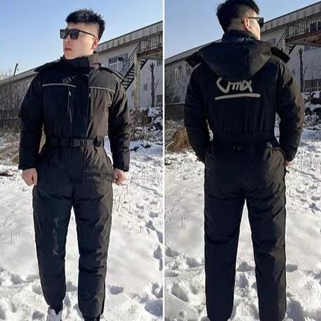 2025新款连体服冰钓棉服,骑行棉服,钓鱼服冷库棉服防寒服防水加厚