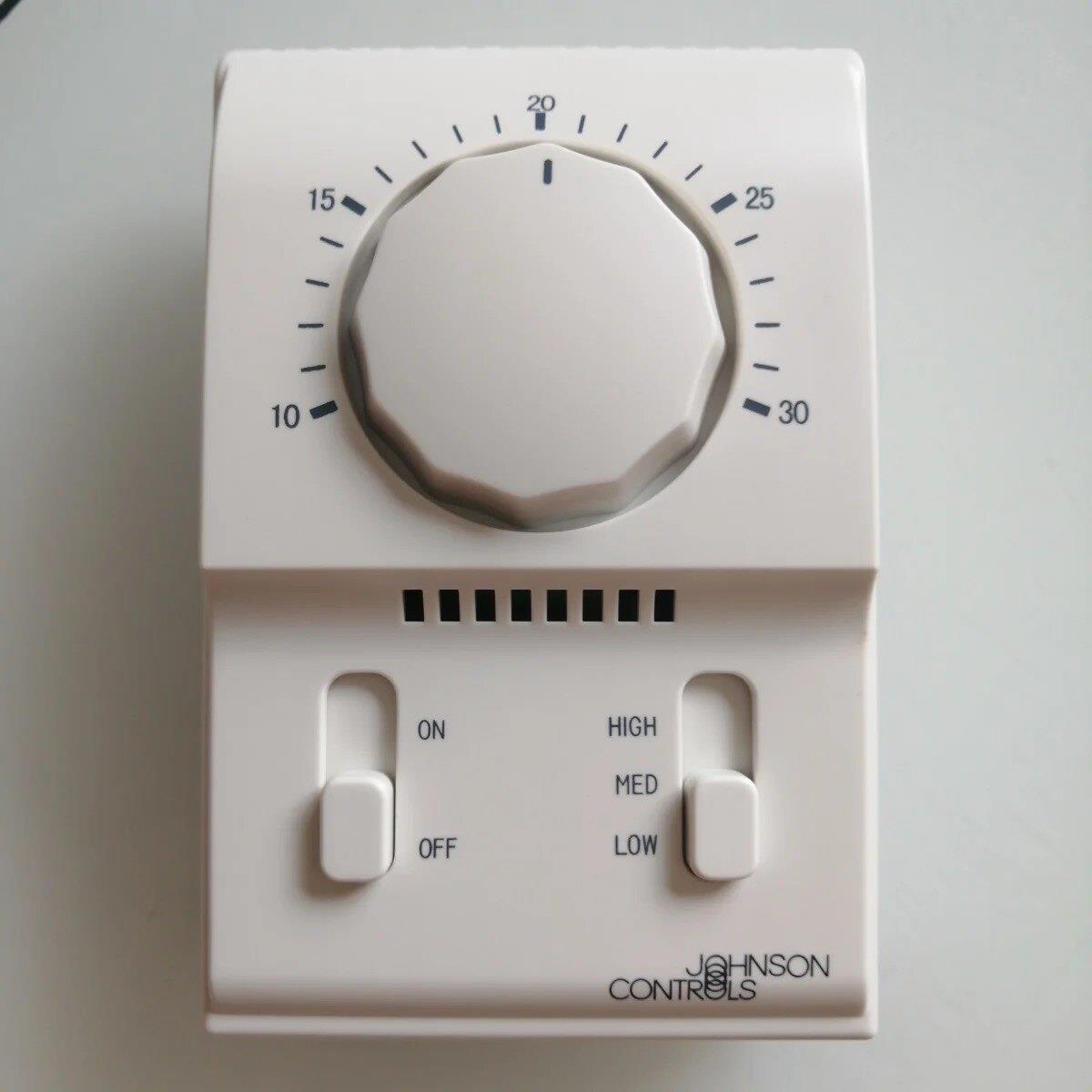 嘉森单冷/冷热空调风机盘管恒温面板江森温控开关t2000ec -0