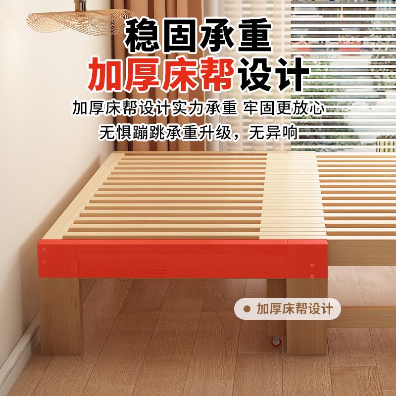 橡胶木沙发床实木伸缩床折叠两用带抽屉小户型单人简易储物抽拉床