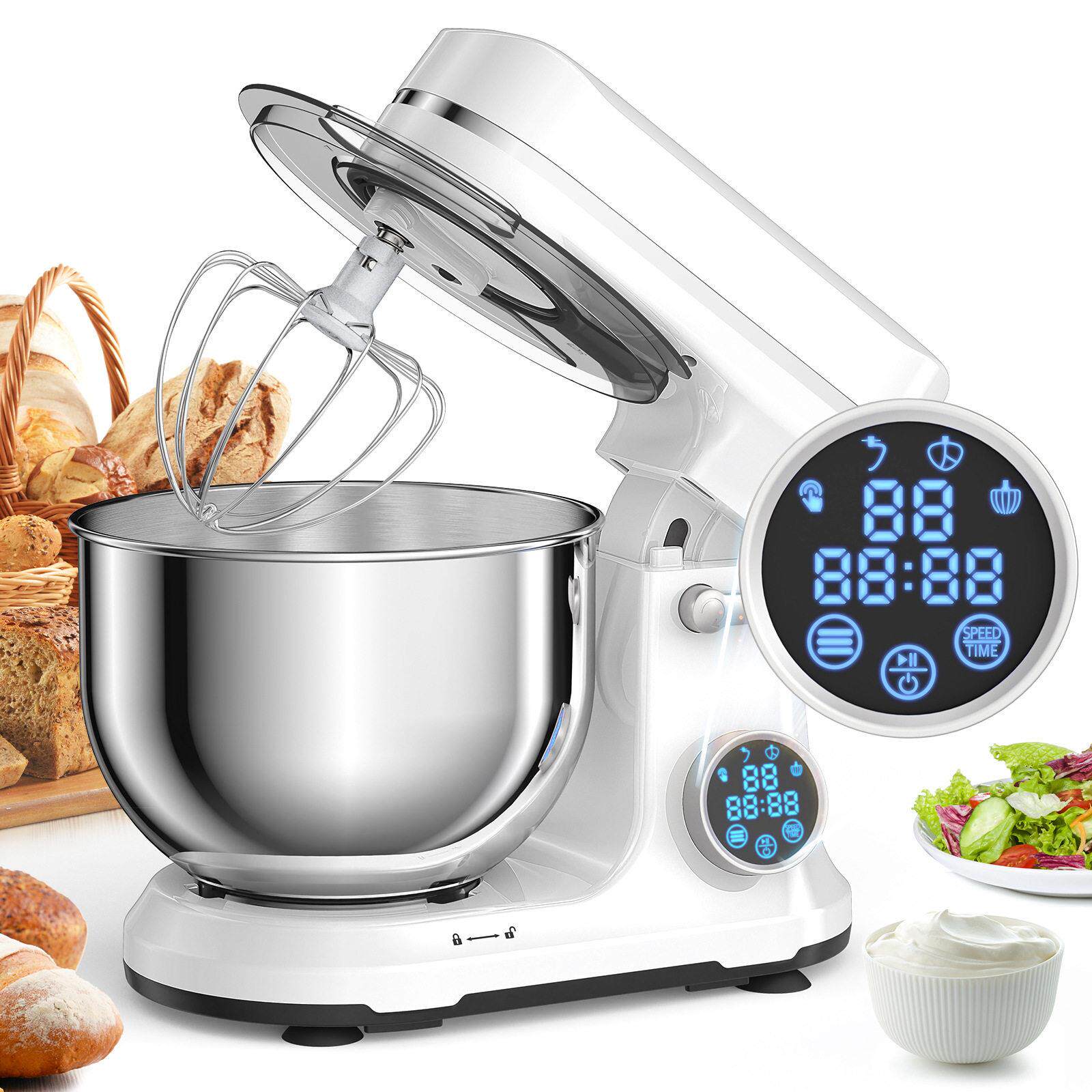 外贸厨师机直流静音和面机5L智能和面机打蛋机搅面机mixer