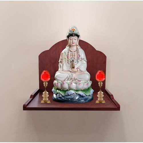 财神爷柜子佛台神台供桌香案家用神龛新中式立柜壁挂式供奉小佛龛