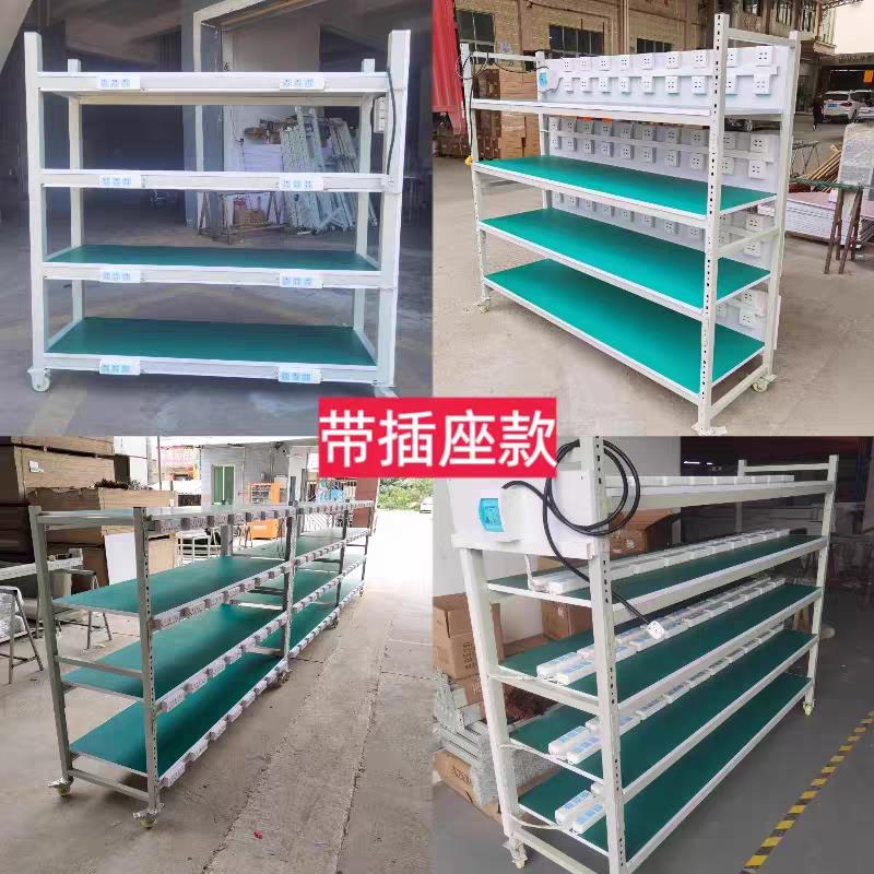 老化架测试架可调节防静电推车拆装车间物料带轮移动周转货架多层图片