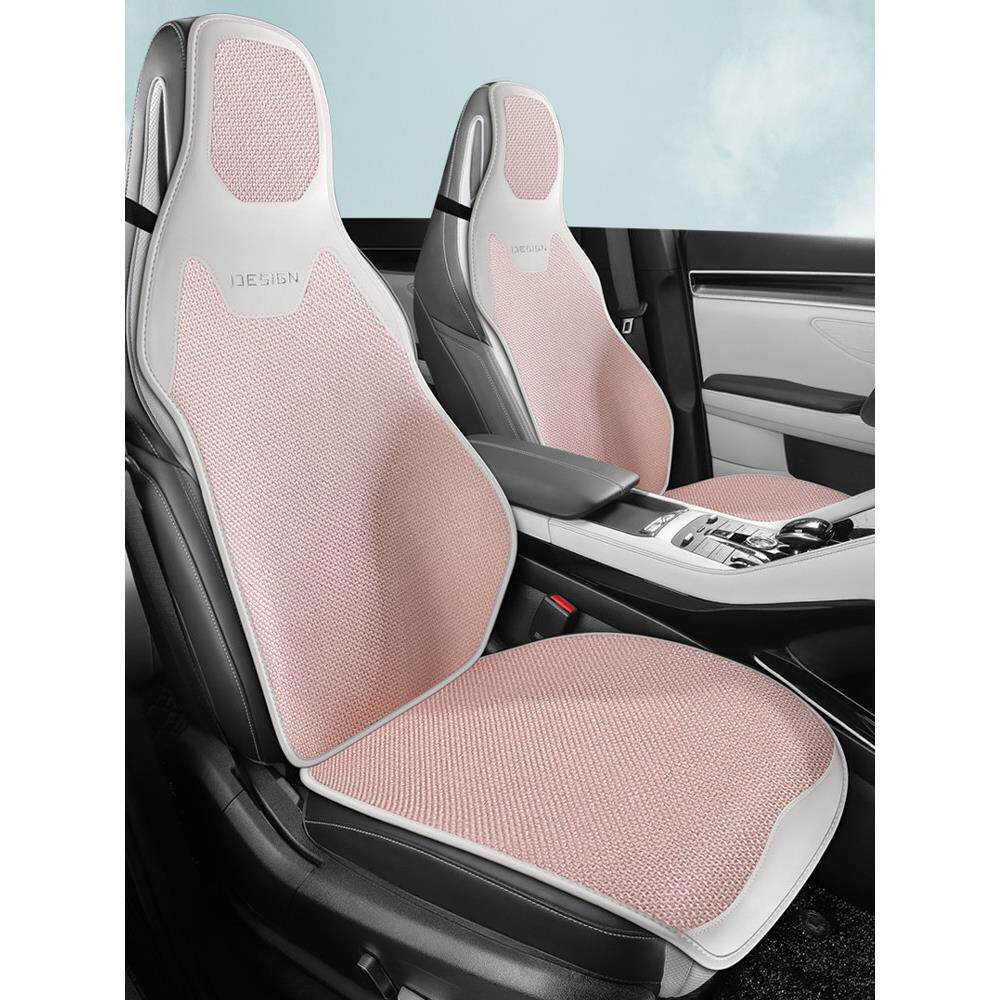淳麻汽车坐垫一体式运动座椅套夏季凉垫四季通用亚麻小蛮腰女半包