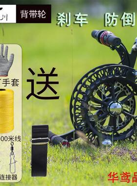 新款背带轮刹车防倒转铝镁合金带线轮胎线凯夫拉线风筝线轮绕线板