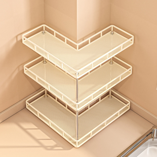 厨房转角调料品置物架2026收纳放置新款台面多功能拐角调味架子