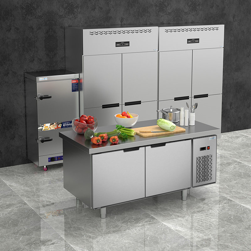 新飞商用无霜风冷保鲜工作台冰柜风冷无霜冷冻冷藏柜烘焙设备全套