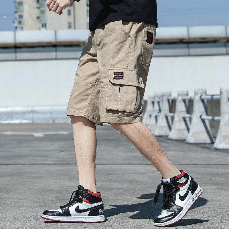 短裤子夏季男款工装五分裤美式复古夏天潮牌2024新款休闲宽松中裤,个性定制/设计服务/DIY,短裤定制/加工,淘宝优惠券,粉丝福利购,淘宝优惠卷