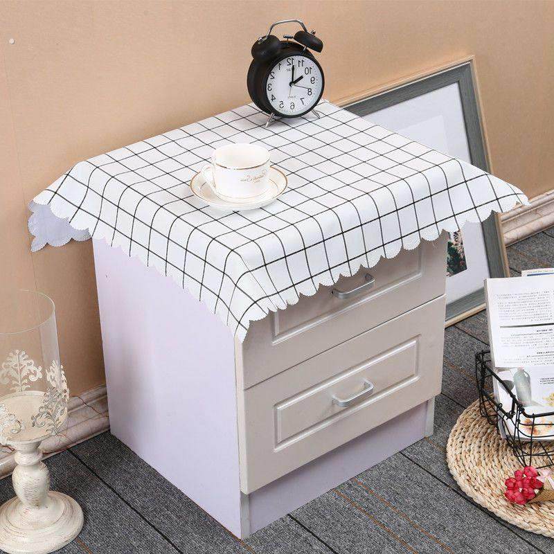 防水防油防烫床头柜电视机防尘罩冰箱pvc盖布洗衣机多用巾床头罩