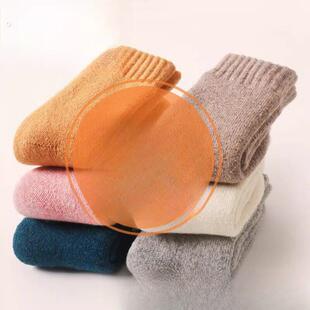 儿童羊毛袜一件加厚保暖秋冬季男童女童加绒儿童袜子冬天