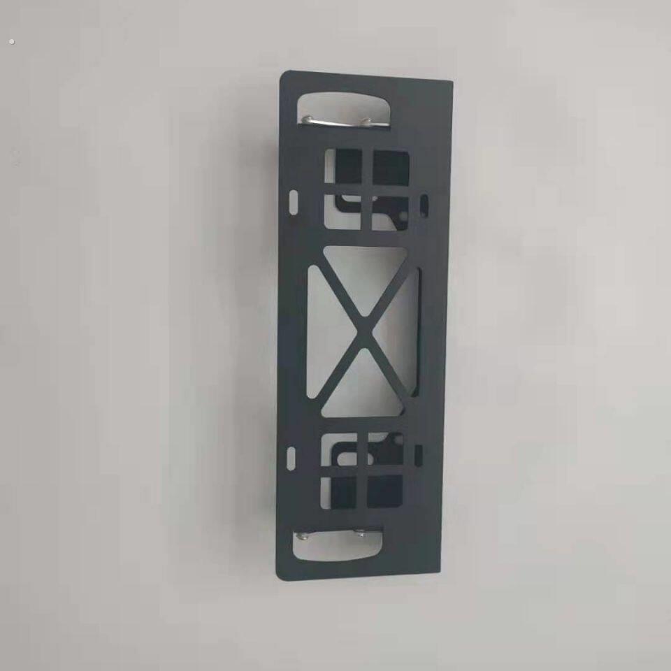越野车通用平移牌照架前杠绞盘导口加厚牌照托改装上下平移牌照架