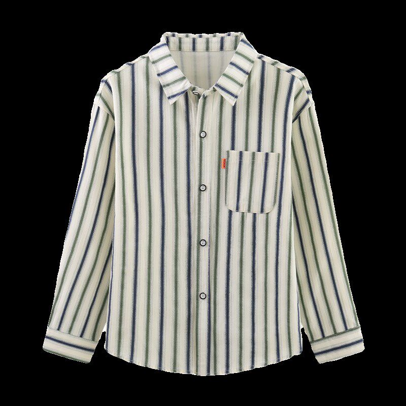 男童衬衫2024春秋款儿童薄款纯棉衬衣长袖中大童洋气男孩春装外套