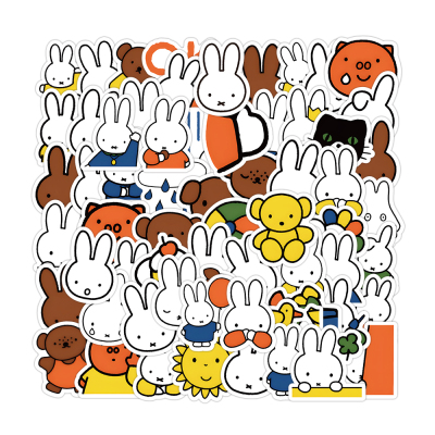 米菲兔贴纸可爱卡通Miffy周边手机壳手账行李箱装饰防水diy贴画