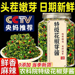 农科院2025年新鲜花椒芽酱官方旗舰店四川无添加麻香麻辣味夹馍酱