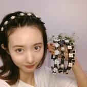 碎发夹发箍女网红珍珠水钻编发固定发卡刘海固定头箍编发神盘发器