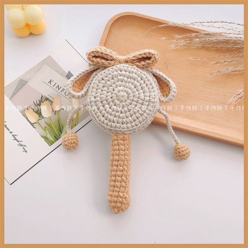 手工编织拨浪鼓宝宝玩具diy材料包手工编织婴儿满月礼孕期解闷diy,服饰配件/皮带/帽子/围巾,毛线,淘宝优惠券,粉丝福利购,淘宝优惠卷