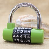 健身房密码 锁挂锁更衣柜锁头字大旅行箱包锁 四位五位密码 锁 包邮
