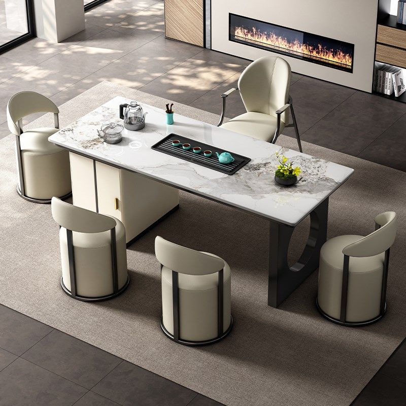 岩板茶桌椅组合意式轻奢客厅办公茶台现代简约阳台家用烧水壶一体,住宅家具,家用茶台/茶桌,淘宝优惠券,粉丝福利购,淘宝优惠卷