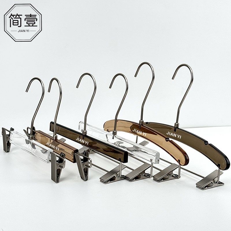 服装店衣架亚克力灰色透明高档婚纱无痕裤架夹女装衣撑子专用LOGO,商业/办公家具,衣架,淘宝优惠券,粉丝福利购,淘宝优惠卷